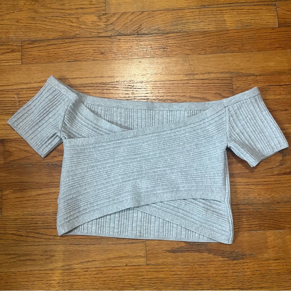 Aerie Reversible Sweater Cropped Top